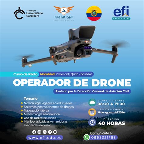 Curso Profesional De Operador De Drone