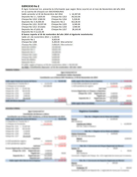 SOLUTION Ejercicios De Conciliaci N Bancaria 1 Studypool