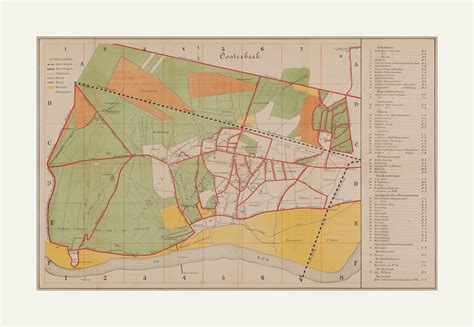 Historische Kaart Oosterbeek En Omgeving Frisius