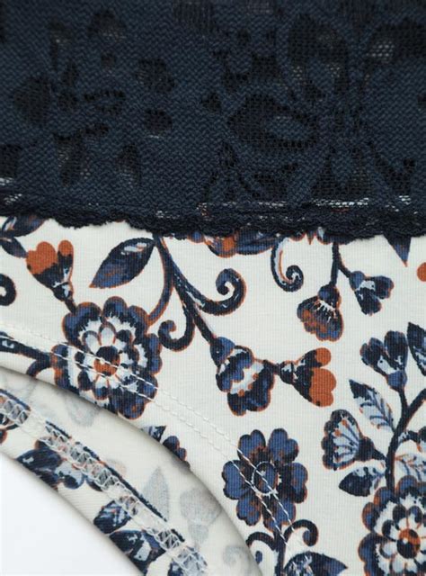 Calz N Mujer Index Blanco Flores Tt Pink Hot Encaje