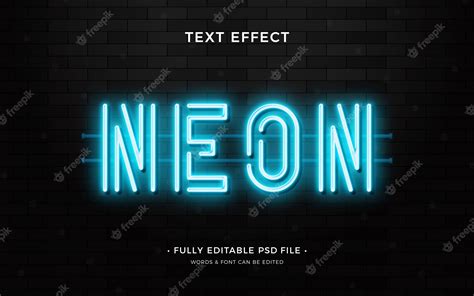 Premium Psd Neon Text Effect