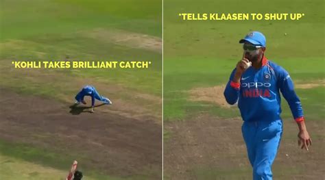 WATCH Virat Kohli Takes A Brilliant Catch Gives Klaasen A Send Off