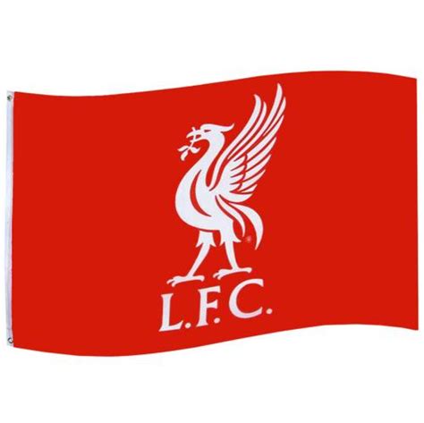 Liverpool Fc Flag Liverbird Crest Everythingenglish