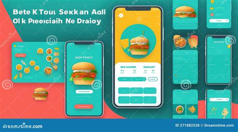 Food Delivery Mobile App Kit Template Material Design Ui Ux And Gui