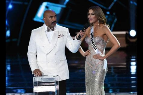 Miss Colombia se reunió con presentador que se equivocó en Miss Universo