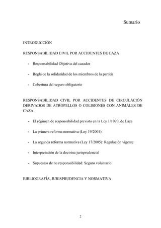 RESPONSABILIDAD CIVIL CINEGÉTICA Y SEGURO PDF