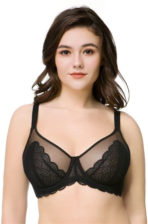 Hsia Womens Underwire Unlined Bra Minimizers Non Padded Bra Full