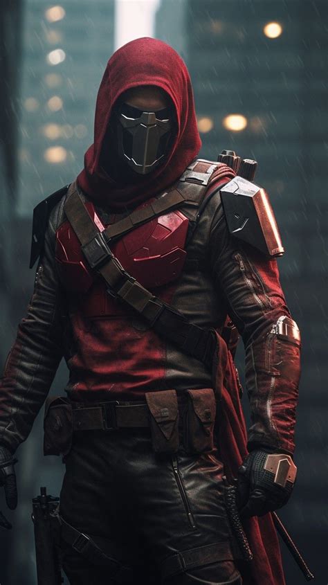 Red Hood Roupas De Super Heróis Trajes De Herói Armadura Corporal