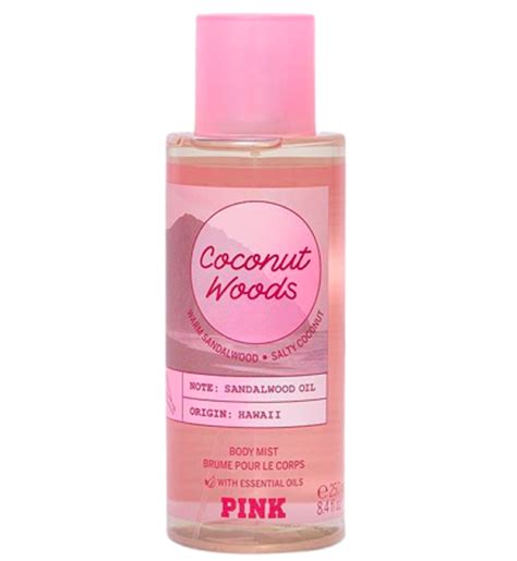 Pink Body Mist Coconut Woods