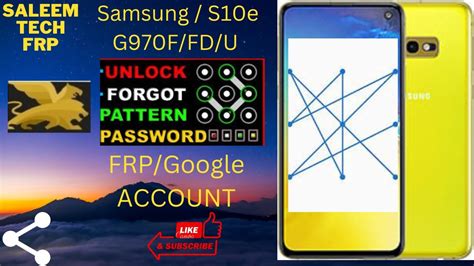 Samsung S E Frp Bypass Android Google Account Password Pattern