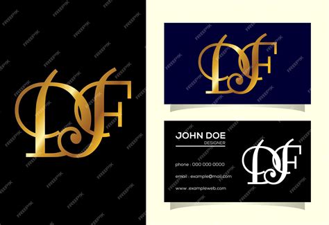 Premium Vector | Initial letter d f logo design vector. graphic ... 