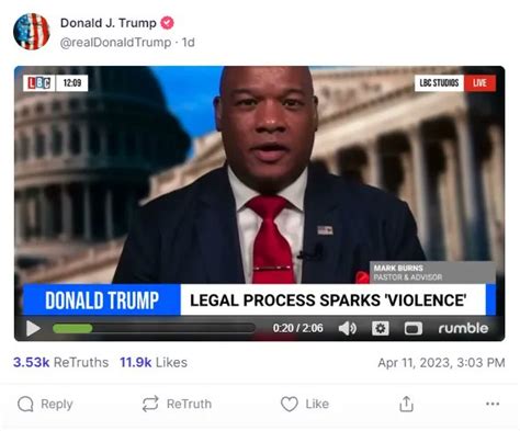 Pastor Mark Burns On Twitter Thank You President Trump Trump