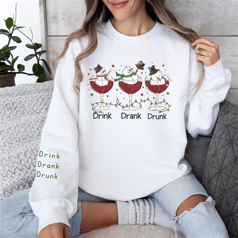 Funny Christmas Sweatshirts Crewneck Holiday Sweater T For Her