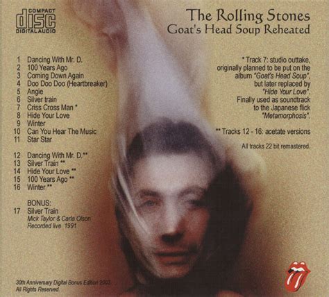 rolling stones goats head soup reheated  anniversary ace