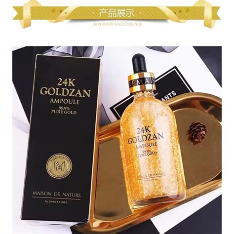 Jual Goldzan Ampoule 24K Pure Gold 99 99 Maison De Nature 100ml