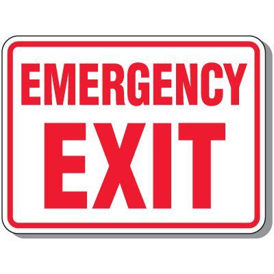 Outdoor Emergency Exit Sign | Emedco