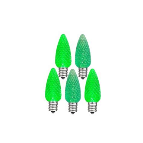 Pack C Led Twinkle Outdoor Christmas Replacement Bulbs Green C