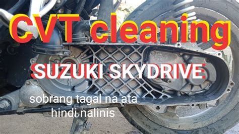 CVT Cleaning For Suzuki Skydrive 2015 MODEL Redspeed YouTube