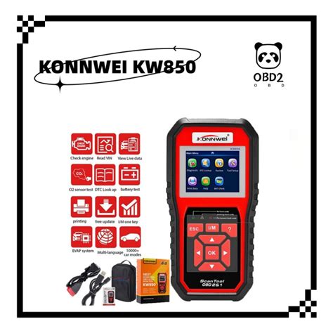 Konnwei Kw850 Obd 2 Scanner De Carro Profissional Ferramenta De