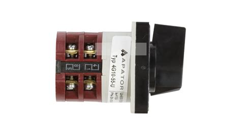 Łącznik krzywkowy 1-2 1P 10A do wbudowania 4G10-55-U R014 63-840348-011 ...