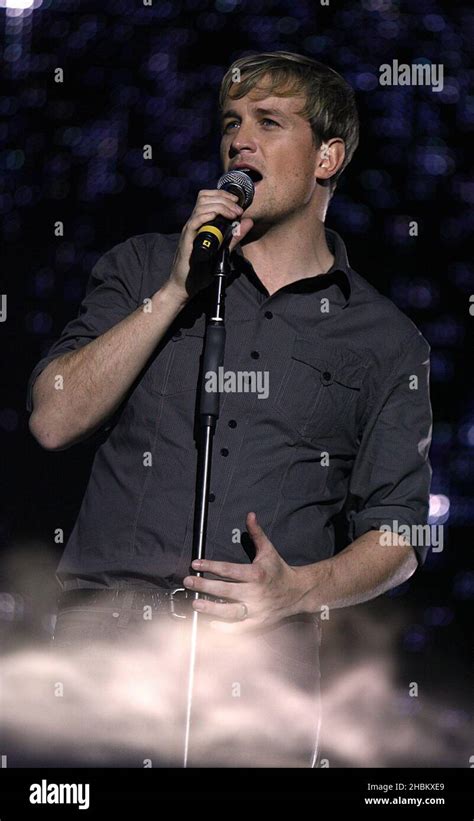 Kian Egan Of Westlife Performing During Capital Fms Jingle Bell Ball