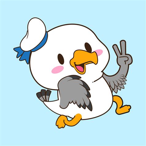 cute little seagull vector illustration 11424735 Vector Art at Vecteezy