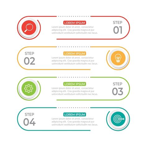 Proceso De L Nea Delgada De Infograf A Empresarial Con Dise O De