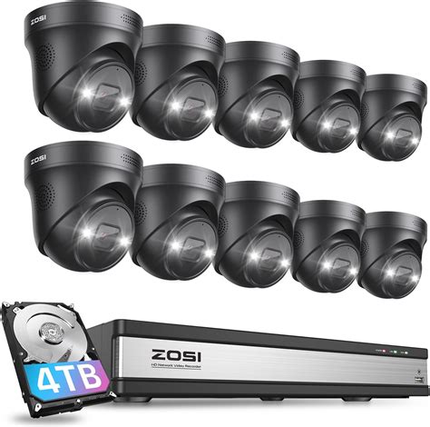 Amazon ZOSI 16CH 4K Spotlight PoE Security Camera System With 4TB