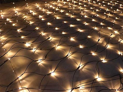 2x2m steady warm light net lights for garden decorations