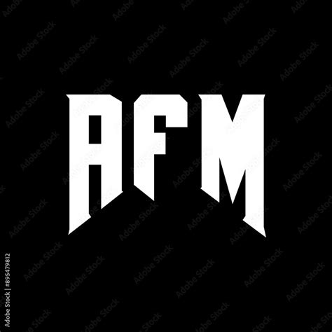 AFM letter logo design for technology company. AFM logo design black ...