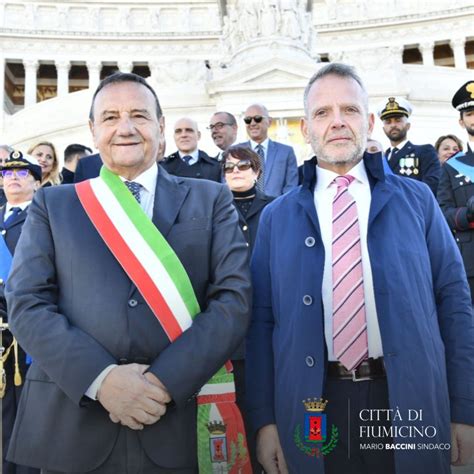 Omaggio Del Comune Di Fiumicino Al Sacrario Del Milite Ignoto Presso L