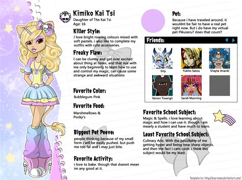 Monster High Oc Kimiko Kai Tsi Bio By Chunk07x On Deviantart