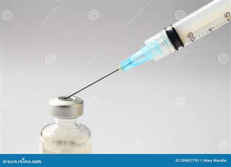 Medical Vial Of Injectable Medicine And Hypodermic Needle Stock Image