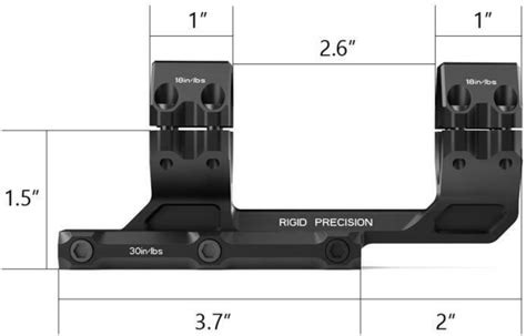 Arken Optics Rigid Precision Scope Mount 20 MOA Cantilever Riflescope ...