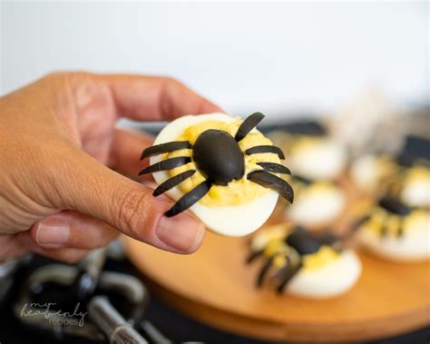 Spooky Spider Deviled Eggs My Heavenly Recipes