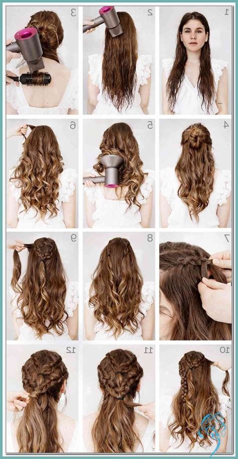 Frisur Locken Halb Offen Anleitung Frisur Ideen Anleitung