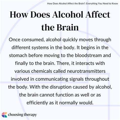 What Does Alcohol Do To Your Brain