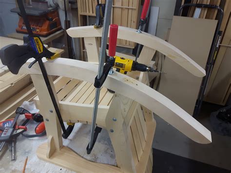 Cnc Adirondack Rocker Dwg Files For Cnc Machines Etsy