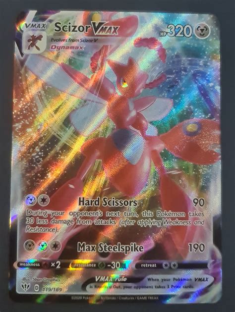 Scizor Vmax Full Art Trading Cards Pokemon Magic And Yu Gi