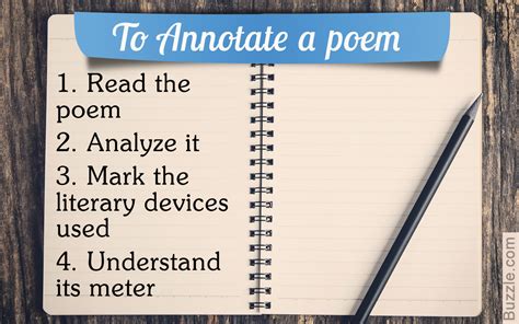 How To Annotate And Analyze A Poem