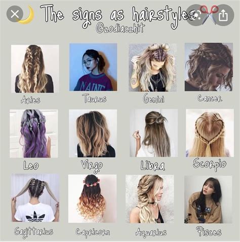 Pin On Hair Hairstyles Zodiac Signs Hairstyle Zodiac Hair Styles