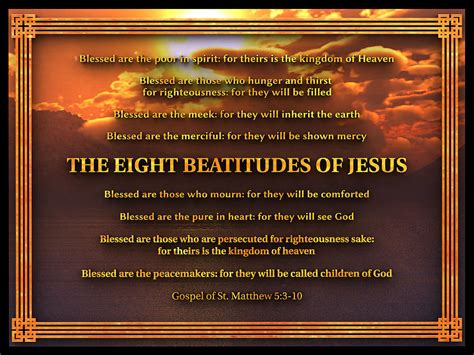 The 8 Beatitudes