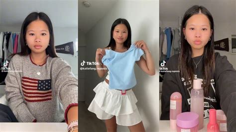 Katie Fang Tiktok Compliation Grwm Haul Etcpart 2 Youtube