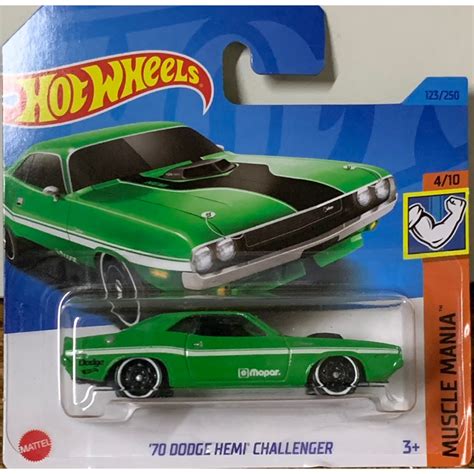 Hot Wheels 70 Dodger Hemi Challenger “mopar” Muscle Mania 2023 Shopee Brasil