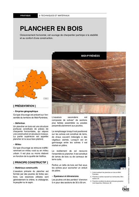 Calaméo Système constructif traditionnel Plancher Bois