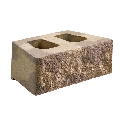 Diamond 10d 18 In X 10 In X 6 In Brownbuff Concrete Retaining Wall