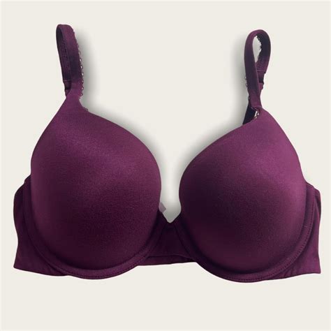 Victoria S Secret Perfect Shape Bra Burgundy Criss Depop