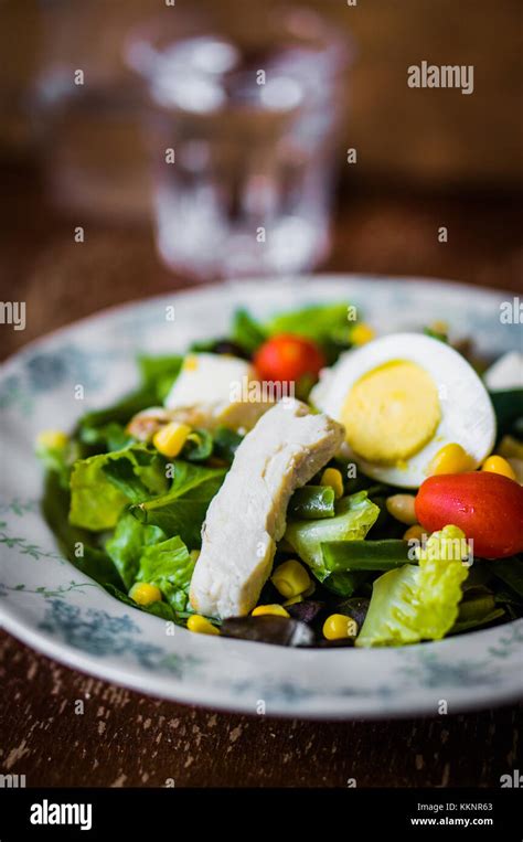 Green Salad With Vegetables Stock Photo - Alamy