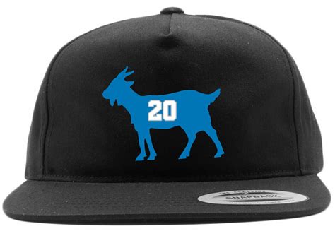 Detroit Lions Barry Sanders Goat Snapback Hat Ebay