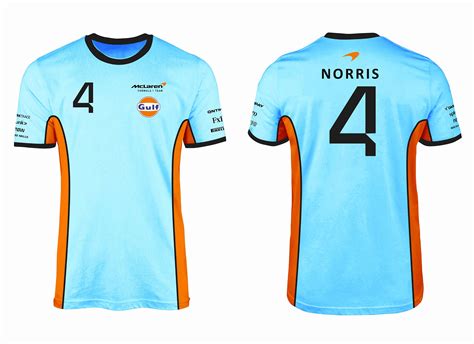 Camisa Mclaren Gulf Lando Norris Retroesporte Paix O Pelo Cl Ssico